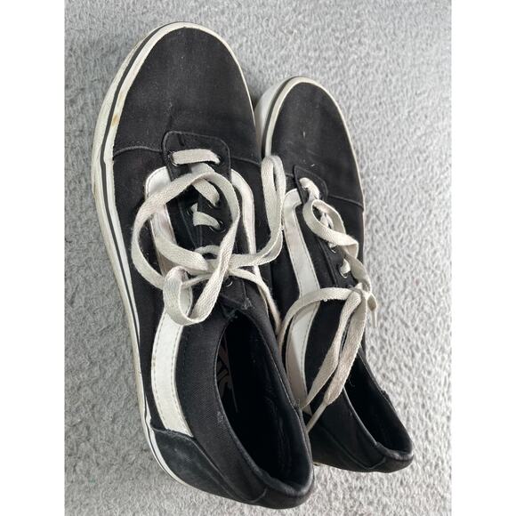 Van Old Skool Skateboard Shoes Womens Size 7.5 Black Canvas Low Top 500714 - Picture 3 of 7